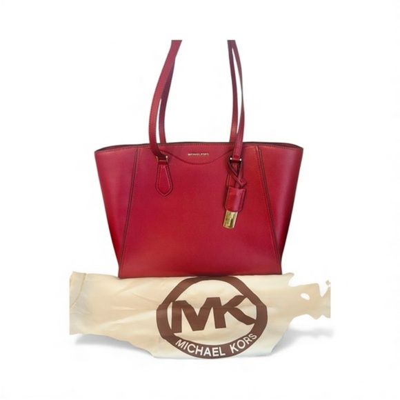 Michael Kors Handbags - Michael Kors Taryn Large Leather Tote Bag NWOT